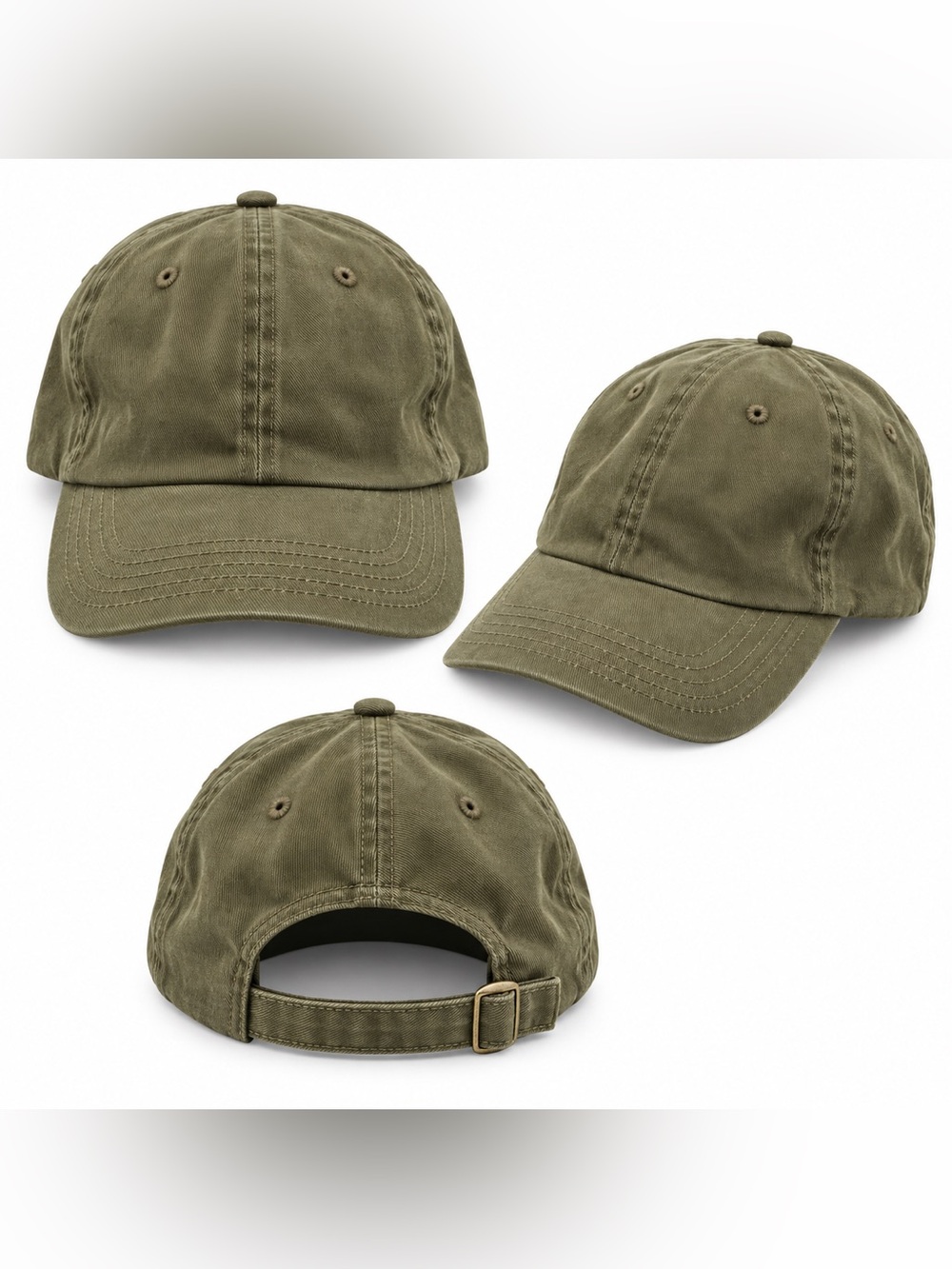 Classic Olive Green Baseball Cap